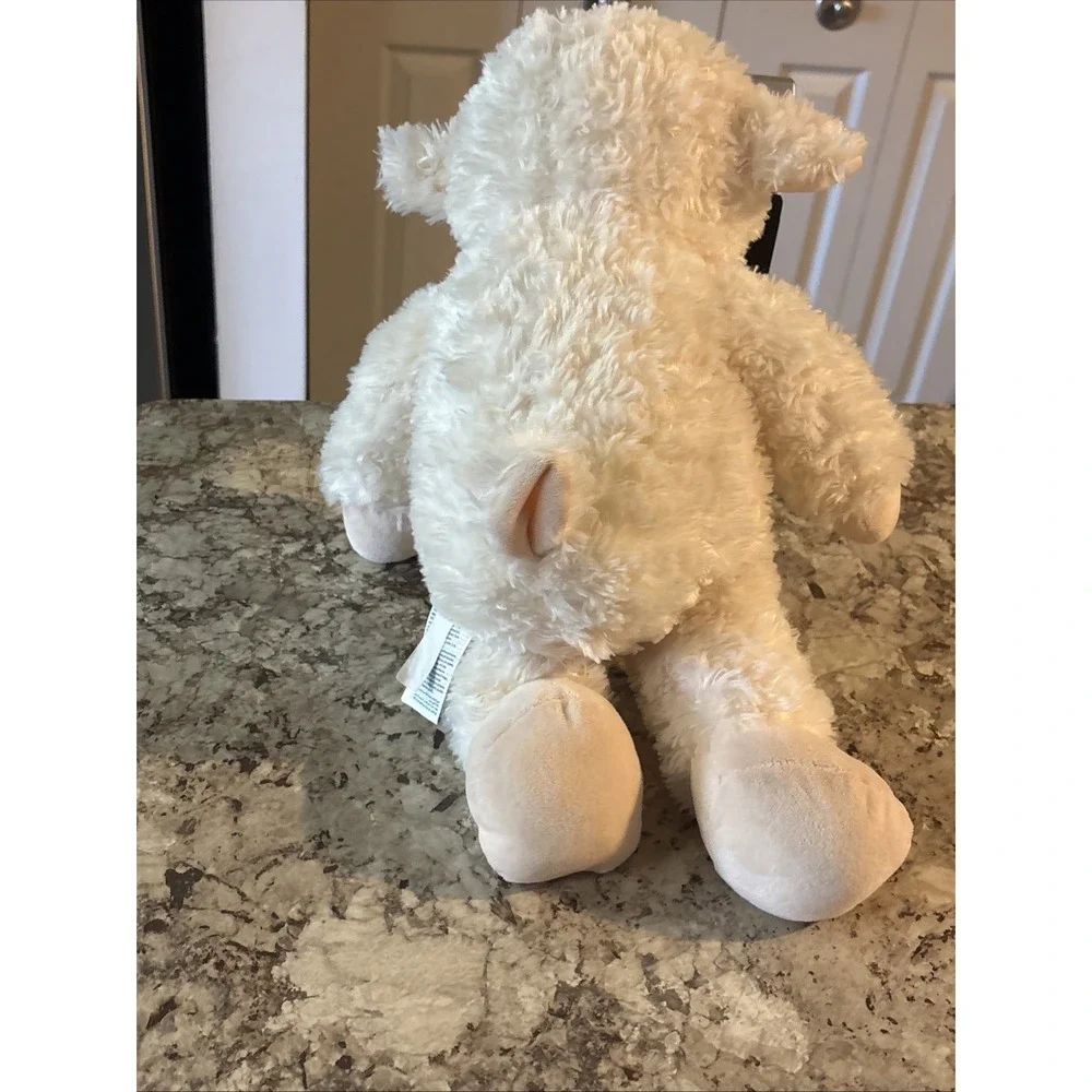 Build-A-Bear Vanilla Cuddly Lamb Sheep Plush Stuffed Toy Eyelashes Retired 2018